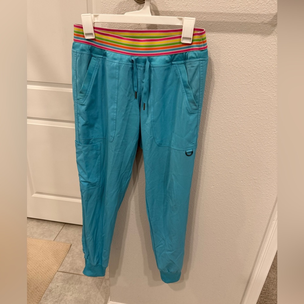 Ava Therese Turquoise jogger scrub Pant